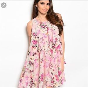 Ark & Co Pink Floral Mini Dress